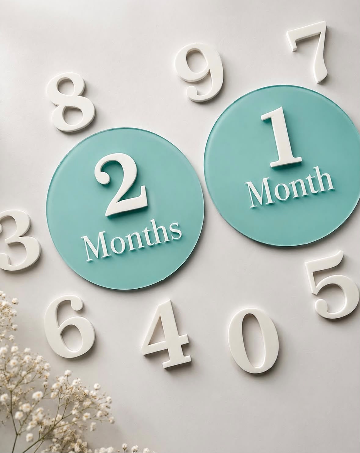 Personalised Monthly Milestone Plaques
